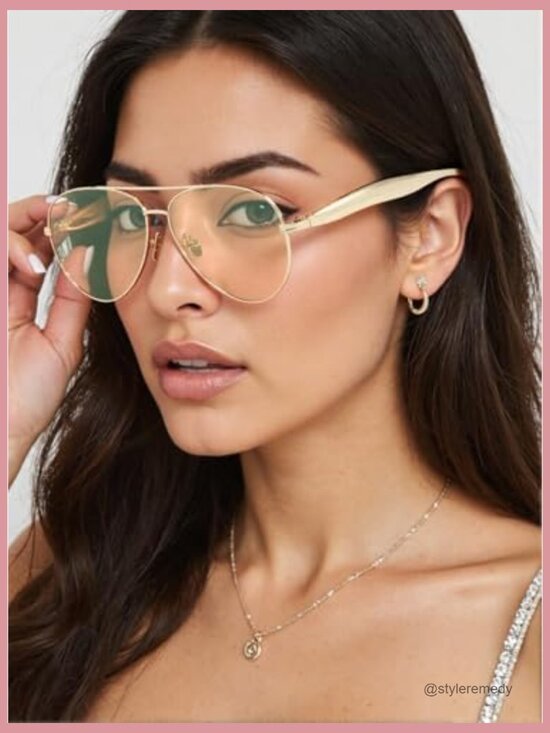 Metal Oversized Aviator Sunglasses Polarized UV400 Protection Retro main image 7